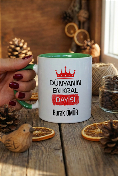 En Kral Dayı Kişiye Özel Kupa Bardak Standart