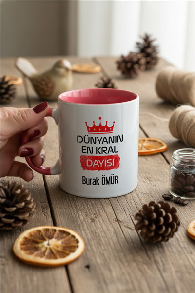 En Kral Dayı Kişiye Özel Kupa Bardak Standart