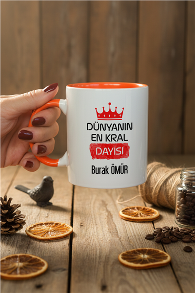 En Kral Dayı Kişiye Özel Kupa Bardak Standart