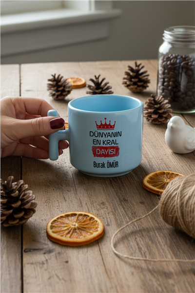 En Kral Dayı Kişiye Özel T Pastel Kupa