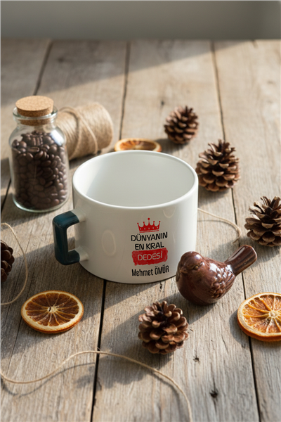 En Kral Dede Kişiye Özel Lüks Fincan