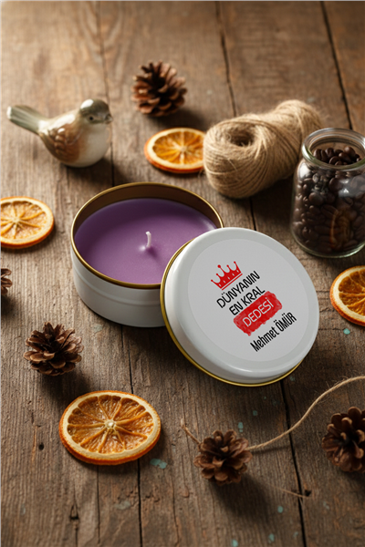 En Kral Dede Kişiye Özel Mum