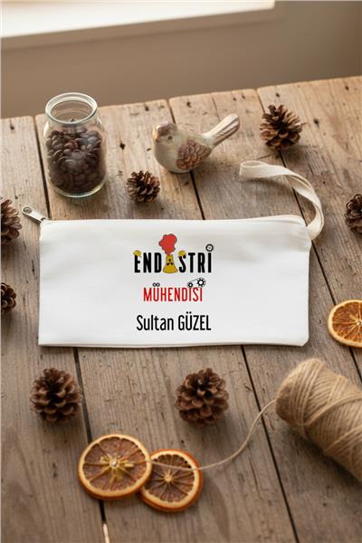 Endüstri Mühendisi Hediye Kutusu - Anı Defteri, Fotoğraf 10 Adet, Bez Kalemlik, Baston Şeker, Onefis Sade Çikolata Parçalı Cookie 4 adet