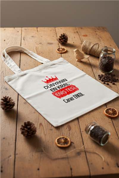 Enişte Kişiye Özel Bez Çanta
