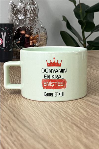 Enişte Kişiye Özel Lüks Pastel Fincan