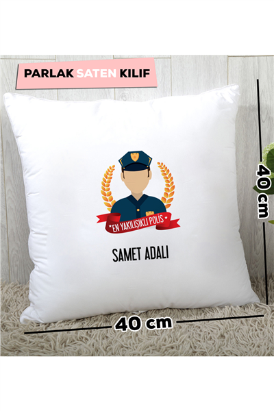 Erkek Polis Kişiye Özel Yastık