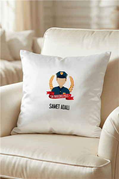 Erkek Polis Kişiye Özel Yastık