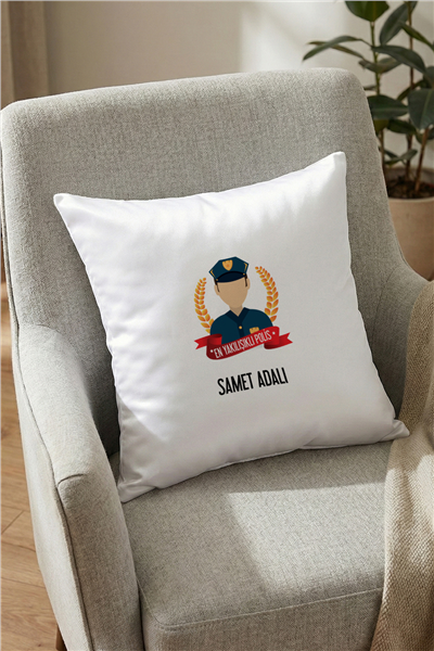 Erkek Polis Kişiye Özel Yastık