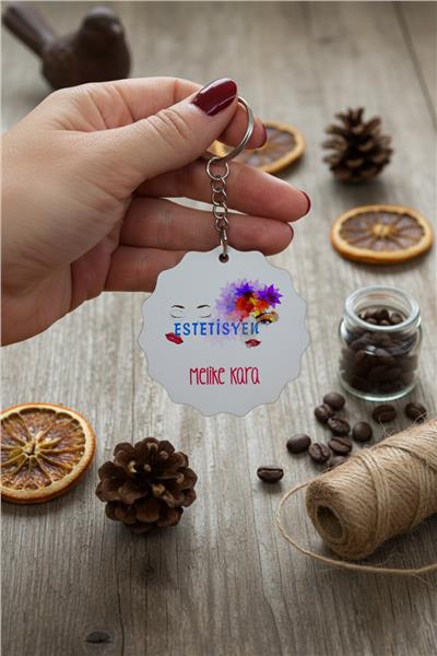 Estetisyen Kişiye Özel Anahtarlık