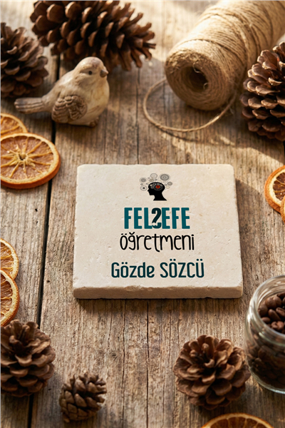 Felsefe Öğretmeni Kişiye Özel Bardak Altlığı