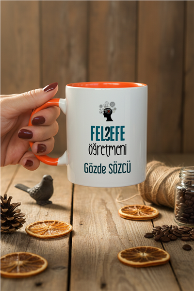 Felsefe Öğretmeni Kişiye Özel Kupa Bardak Standart