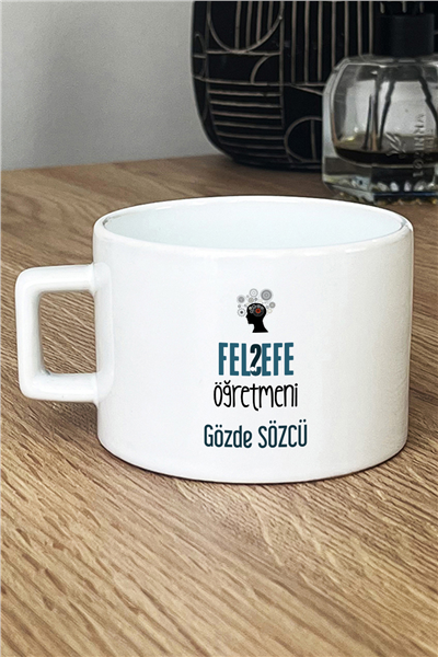 Felsefe Öğretmeni Kişiye Özel Lüks Fincan