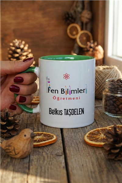Fen Bilimleri Öğretmeni Kişiye Özel Kupa Bardak Standart