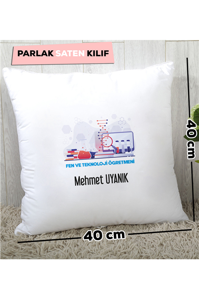 Fen ve Teknoloji Öğretmeni Kişiye Özel Yastık