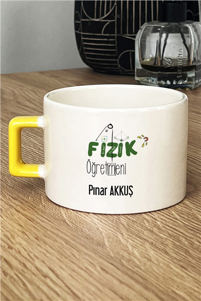 Fizik Öğretmeni Kişiye Özel Lüks Fincan