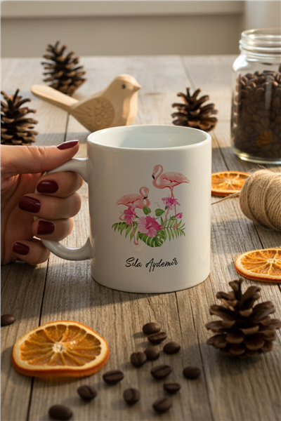Flamingo Kişiye Özel Kupa Bardak Standart