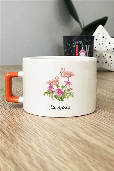 Flamingo Kişiye Özel Lüks Fincan