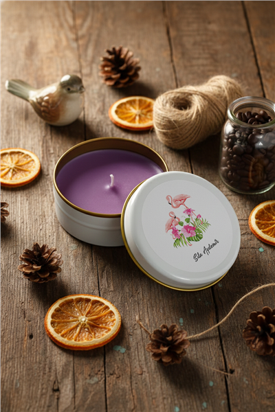 Flamingo Kişiye Özel Mum