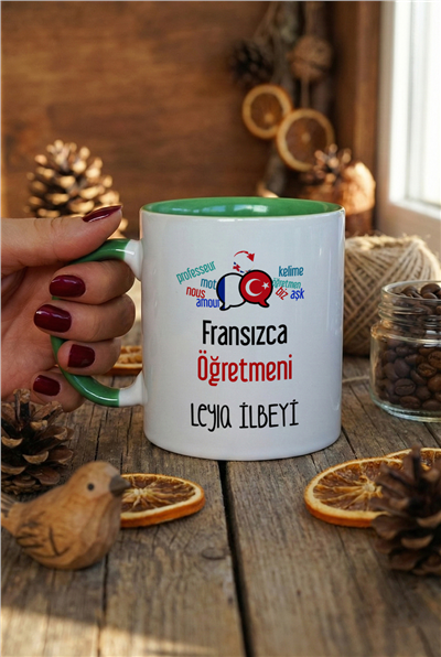 Fransızca Öğretmeni Kişiye Özel Kupa Bardak Standart