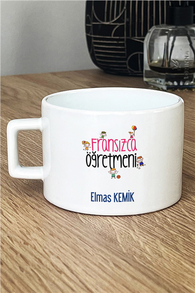 Fransızca Öğretmeni Kişiye Özel Lüks Fincan