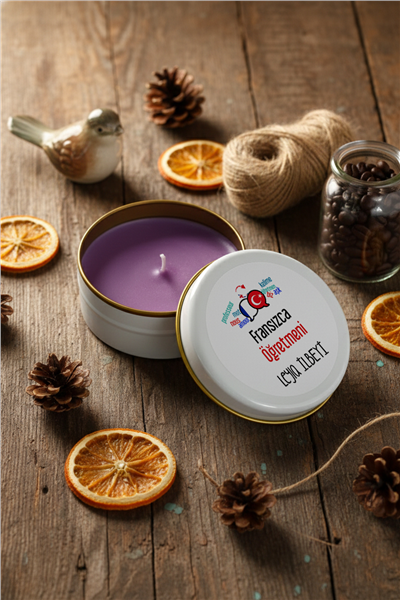 Fransızca Öğretmeni Kişiye Özel Mum