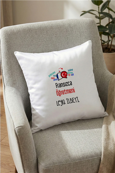 Fransızca Öğretmeni Kişiye Özel Yastık