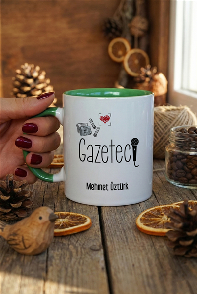 Gazeteci Kişiye Özel Kupa Bardak Standart