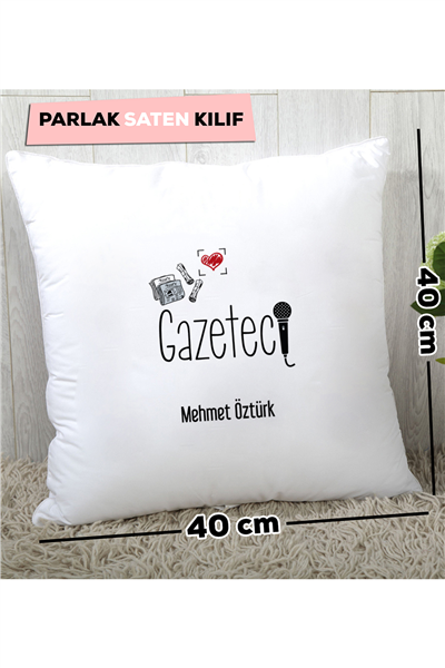 Gazeteci Kişiye Özel Yastık
