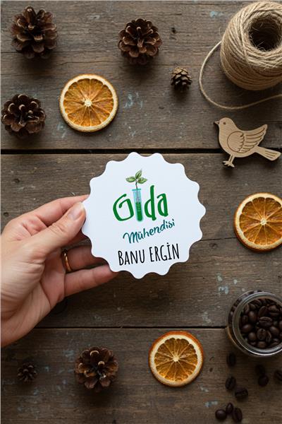 Gıda Mühendisi Kişiye Özel Bardak Altlığı