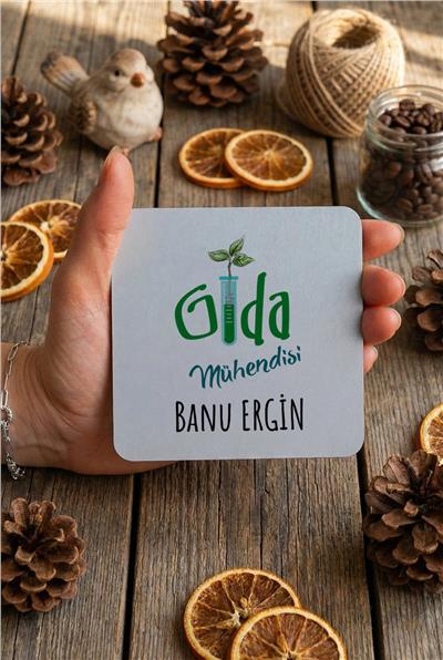 Gıda Mühendisi Kişiye Özel Bardak Altlığı
