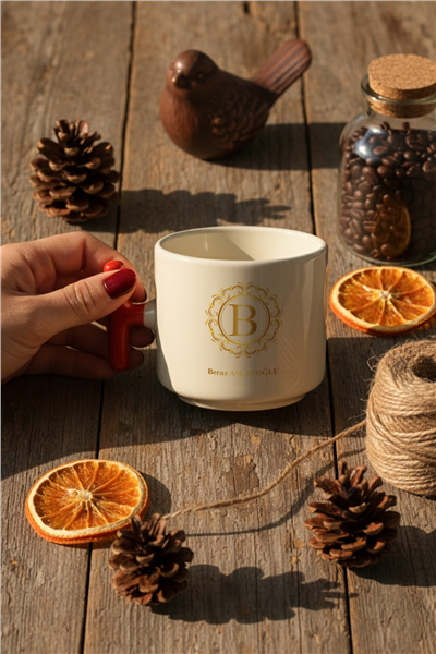 Gold Baş Harf Kişiye Özel T Kupa