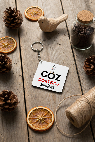 Göz Doktoru Kişiye Özel Anahtarlık