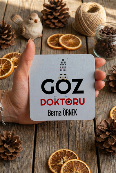 Göz Doktoru Kişiye Özel Bardak Altlığı