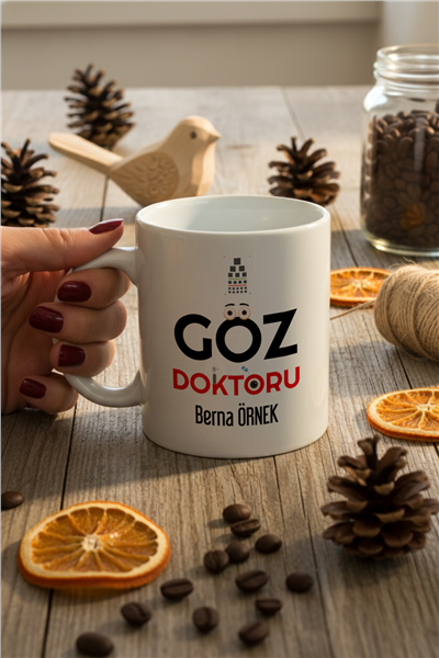 Göz Doktoru Kişiye Özel Kupa Bardak Standart