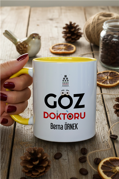 Göz Doktoru Kişiye Özel Kupa Bardak Standart