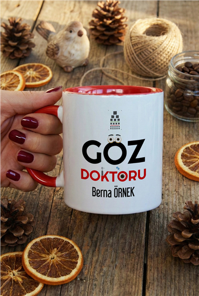 Göz Doktoru Kişiye Özel Kupa Bardak Standart