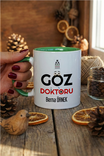 Göz Doktoru Kişiye Özel Kupa Bardak Standart
