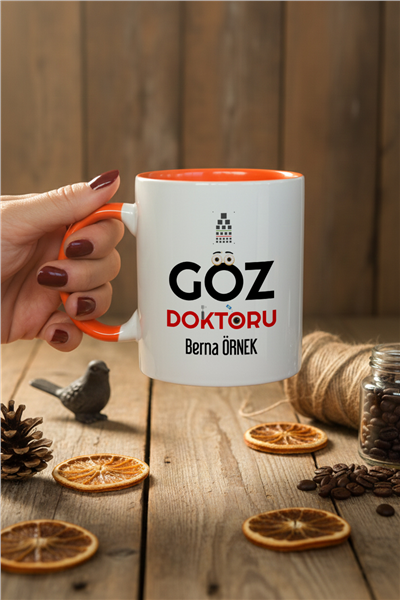 Göz Doktoru Kişiye Özel Kupa Bardak Standart