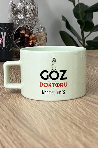 Göz Doktoru Kişiye Özel Lüks Pastel Fincan