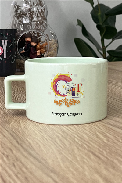 Grafiker Kişiye Özel Lüks Pastel Fincan