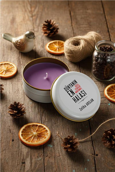 Hala Kişiye Özel Mum