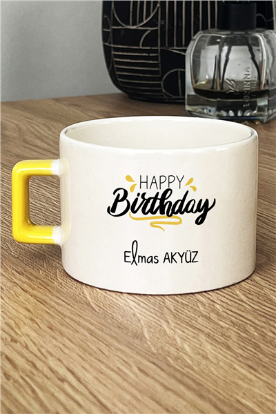 Happy Birthday Kişiye Özel Lüks Fincan