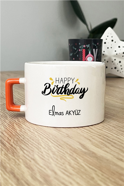 Happy Birthday Kişiye Özel Lüks Fincan