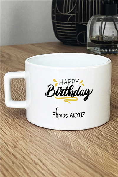 Happy Birthday Kişiye Özel Lüks Fincan