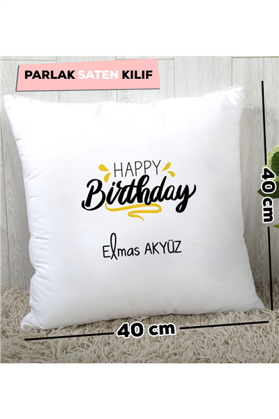 Happy Birthday Kişiye Özel Yastık