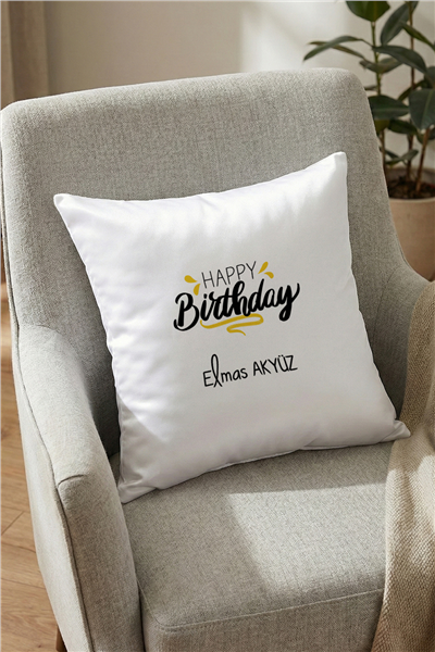 Happy Birthday Kişiye Özel Yastık