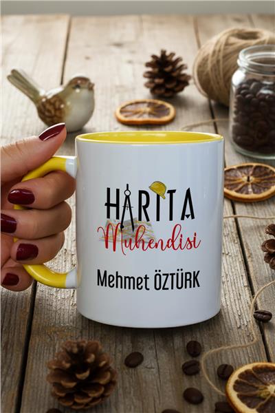 Harita Mühendisi Kişiye Özel Kupa Bardak Standart