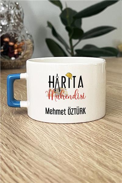 Harita Mühendisi Kişiye Özel Lüks Fincan