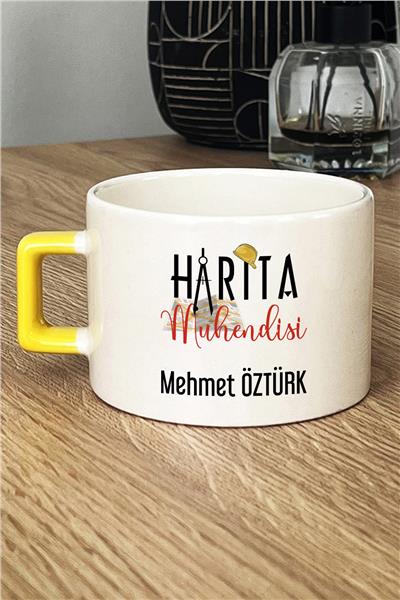 Harita Mühendisi Kişiye Özel Lüks Fincan