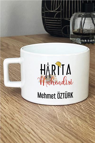 Harita Mühendisi Kişiye Özel Lüks Fincan